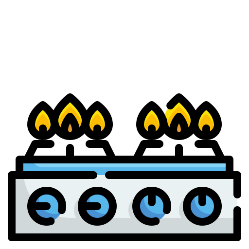 Gas stove Wanicon Lineal Color icon