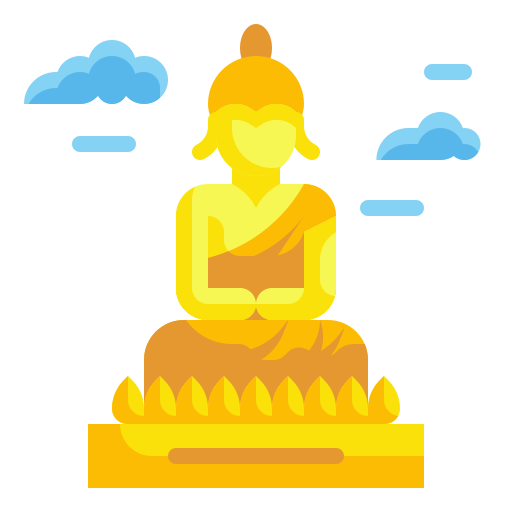 Great buddha Wanicon Flat icon