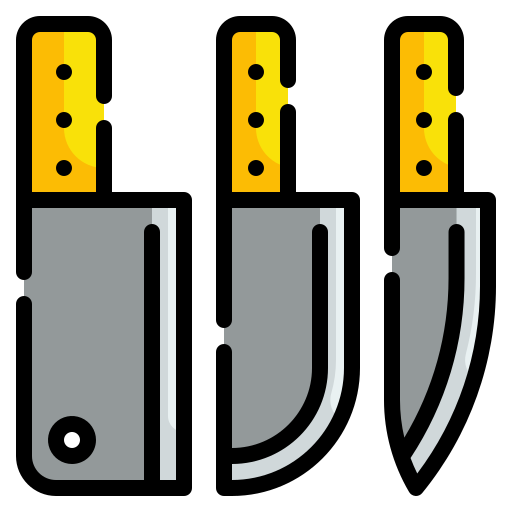 cuchillo Wanicon Lineal Color icono
