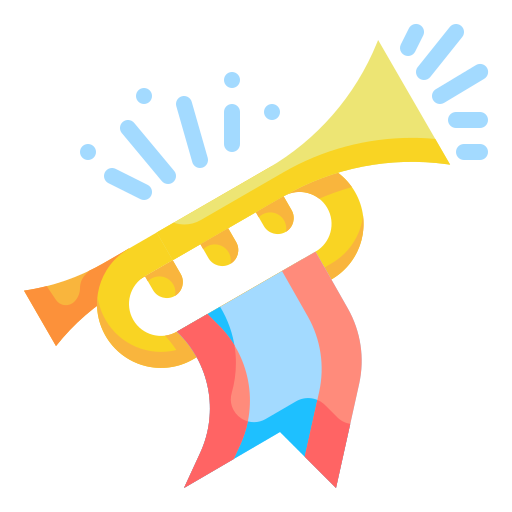 Trumpet Wanicon Flat icon