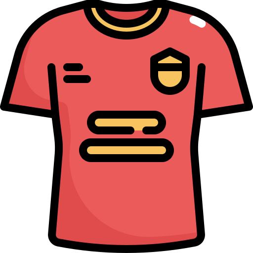 mundur piłkarski Generic Outline Color ikona