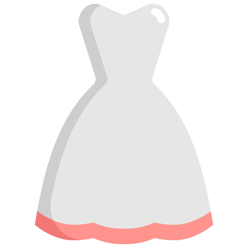 bruid jurk Generic Flat icoon