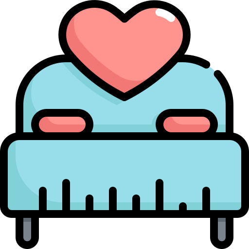 Bed Generic Outline Color icon