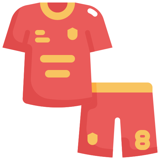 mundur piłkarski Generic Flat ikona