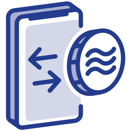 digitale währung Generic Blue icon
