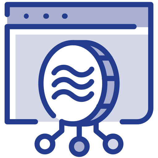valuta digitale Generic Blue icona