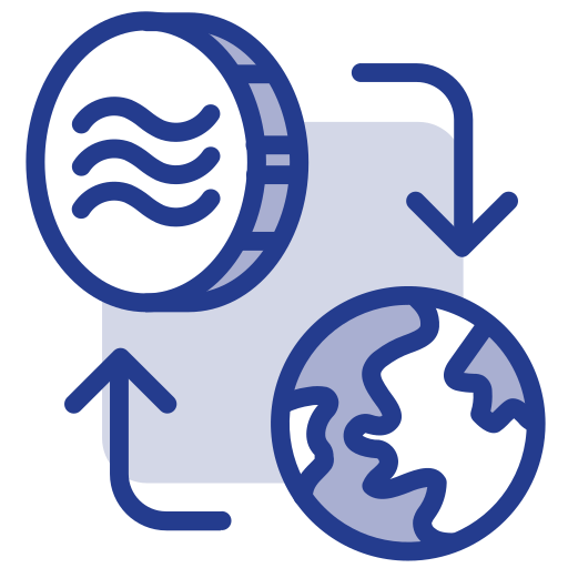 デジタル通貨 Generic Blue icon