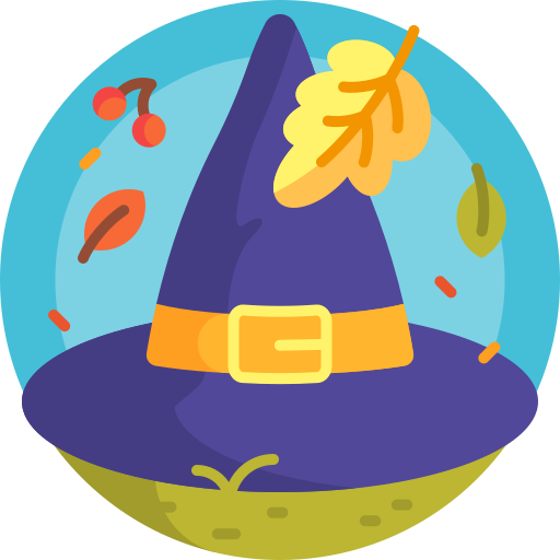 Witch hat Detailed Flat Circular Flat icon