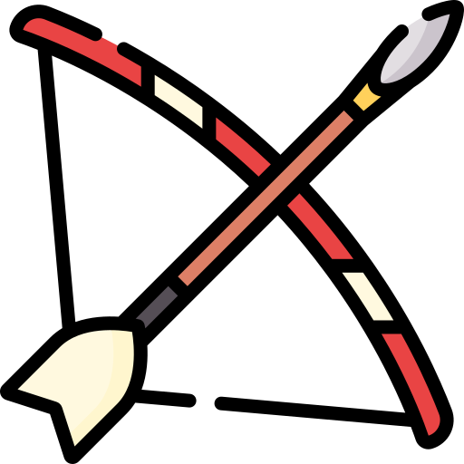 Bow and arrow Special Lineal color icon