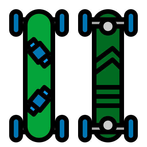 skateboard photo3idea_studio Lineal Color icon