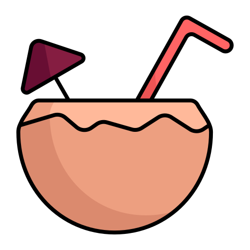 Coconut drink Generic Outline Color icon