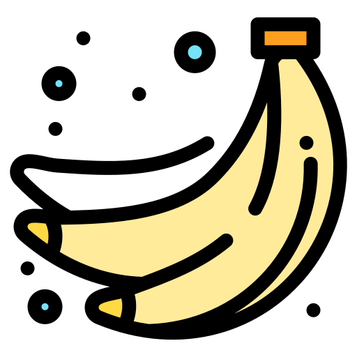 banane Flatart Icons Lineal Color icona