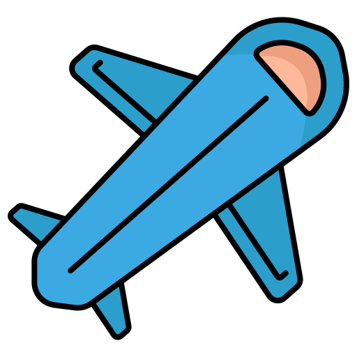 Самолет Generic Outline Color иконка