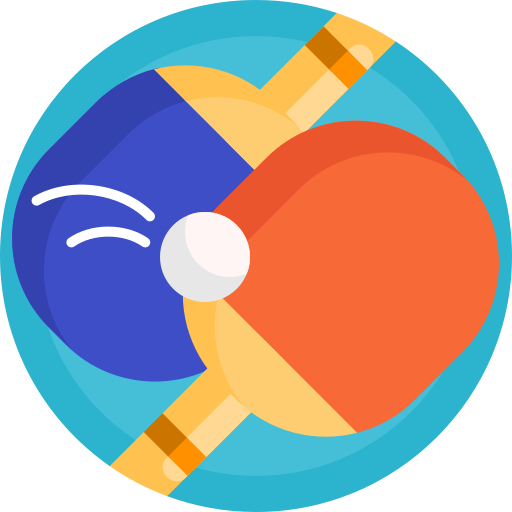 tischtennis Detailed Flat Circular Flat icon