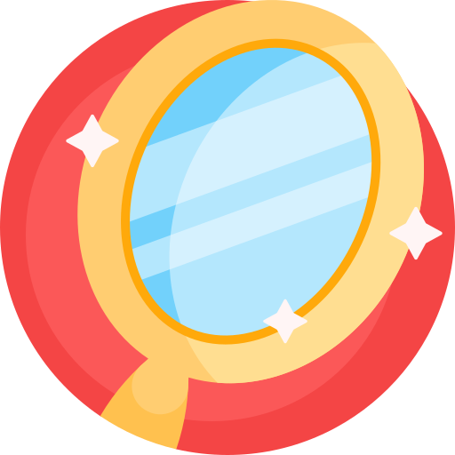 鏡 Detailed Flat Circular Flat icon