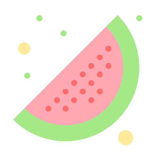 watermeloen Flatart Icons Flat icoon