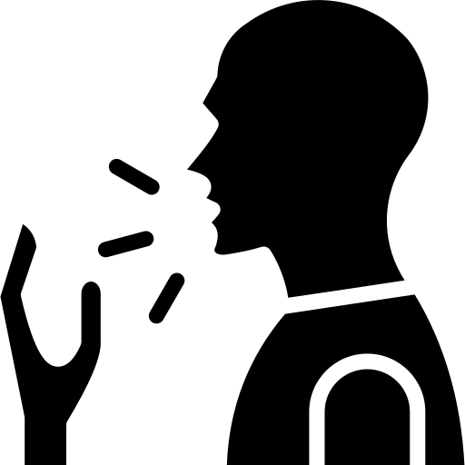 toux Generic Glyph Icône