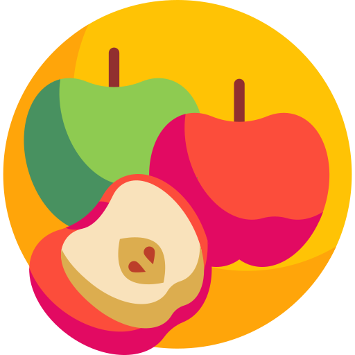 りんご Detailed Flat Circular Flat icon