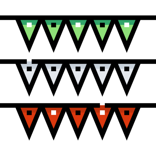 girlanda Detailed Straight Lineal color ikona