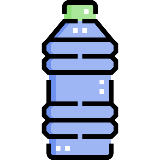 botella de agua Detailed Straight Lineal color icono