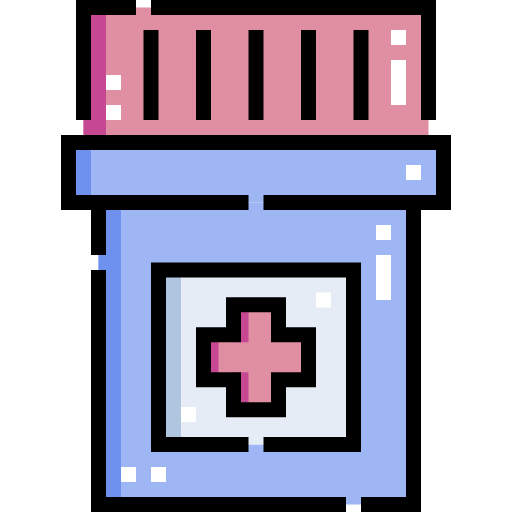 Pills Detailed Straight Lineal color icon