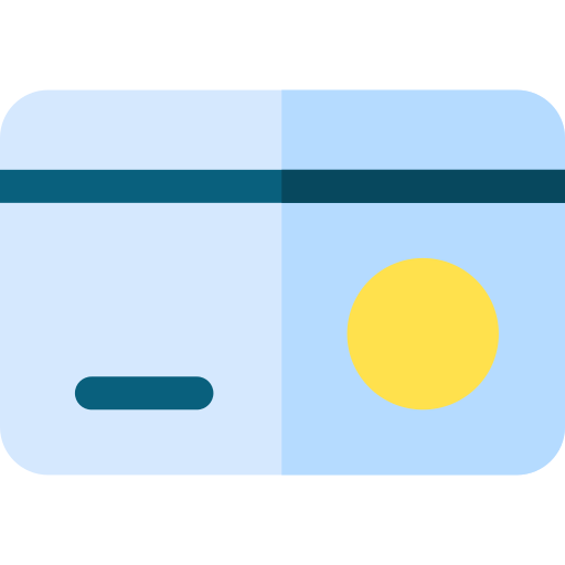 kredietkaart Basic Rounded Flat icoon