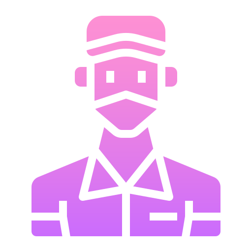Delivery man Generic Flat Gradient icon