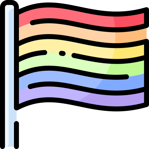 무지개 깃발 Vitaliy Gorbachev Lineal Color icon