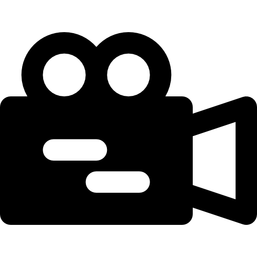 câmera de vídeo Basic Black Solid Ícone