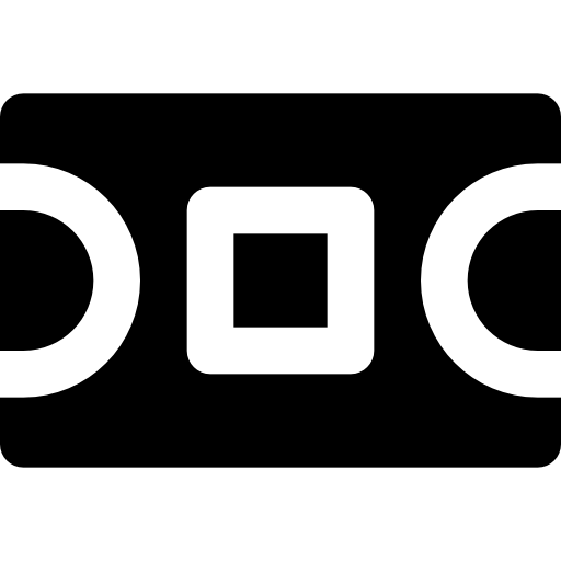 Vhs Basic Black Solid icon