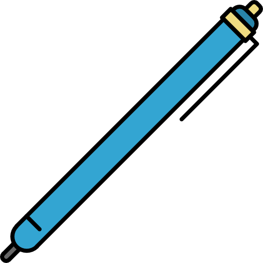 długopis Icons Responsive Color 128px ikona