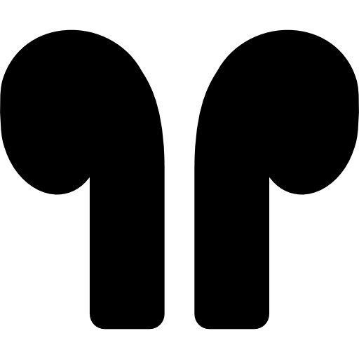 fones de ouvido Basic Black Solid Ícone