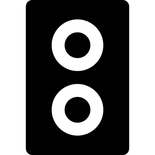 orateur Basic Black Solid Icône