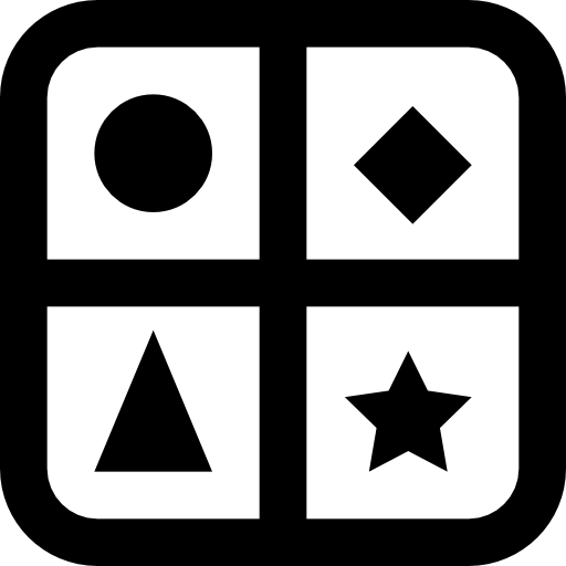 spel Basic Black Outline icoon