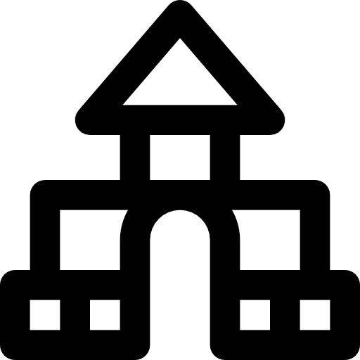 edificio Basic Black Outline icono