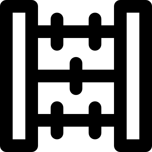 Ábaco Basic Black Outline icono