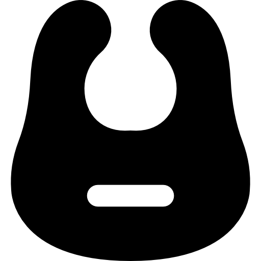 Śliniaczek Basic Black Solid ikona