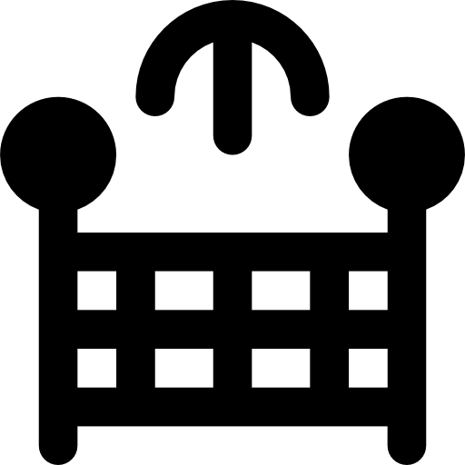 ベビーベッド Basic Black Solid icon