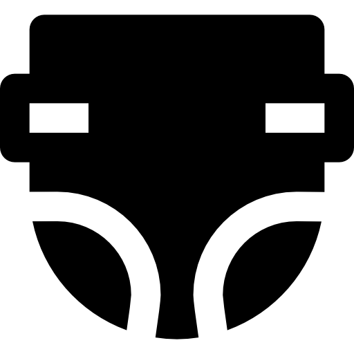 Diaper Basic Black Solid icon
