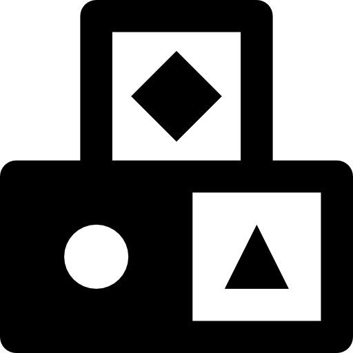 cubos Basic Black Solid icono