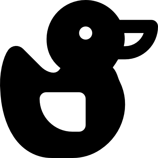 Duckling Basic Black Solid icon