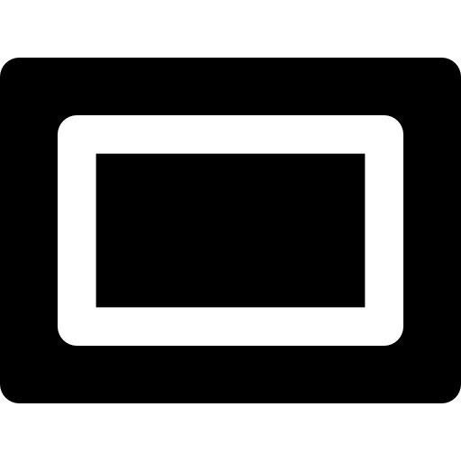 tableta Basic Black Solid icono