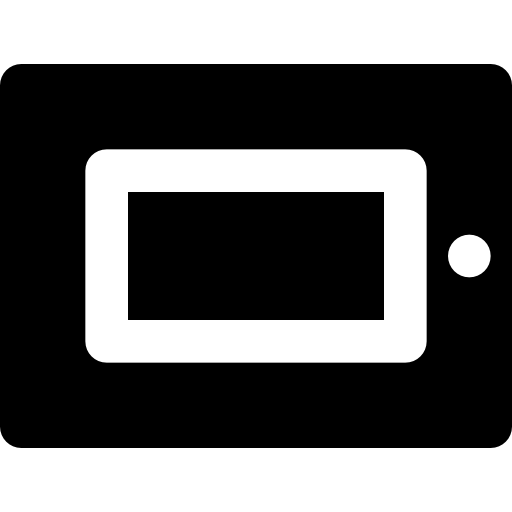 ipad Basic Black Solid icoon