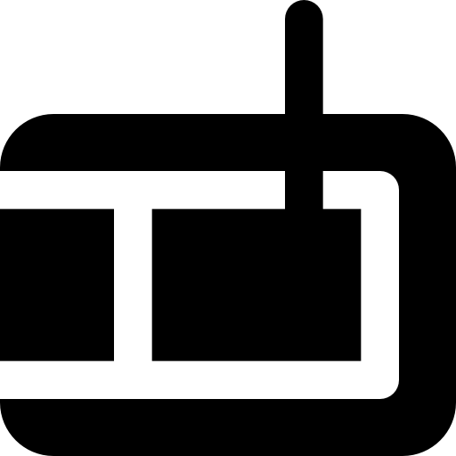 tableta Basic Black Solid icono