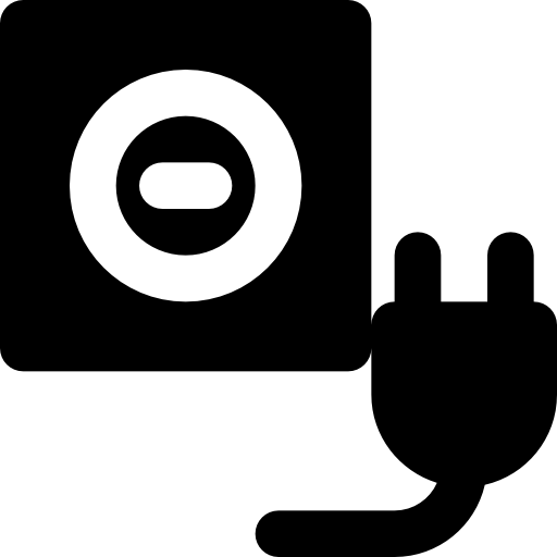 プラグ Basic Black Solid icon