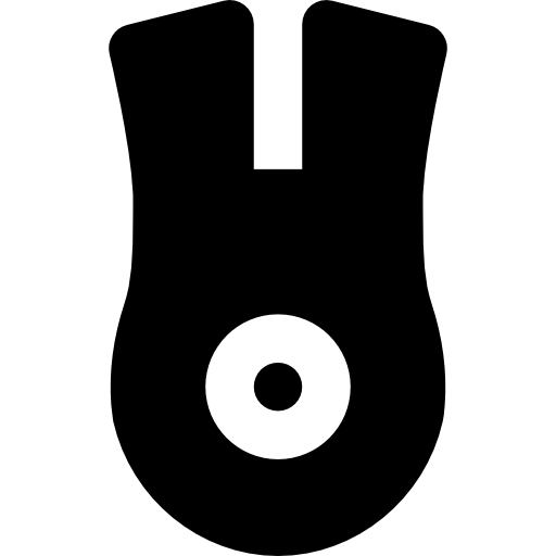 Mouse Basic Black Solid icon