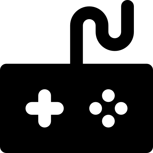 controle de vídeo game Basic Black Solid Ícone