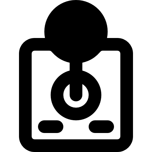 Joystick Basic Black Solid icon