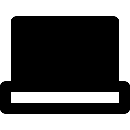 マックブック Basic Black Solid icon