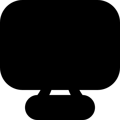 Television Basic Black Solid icon